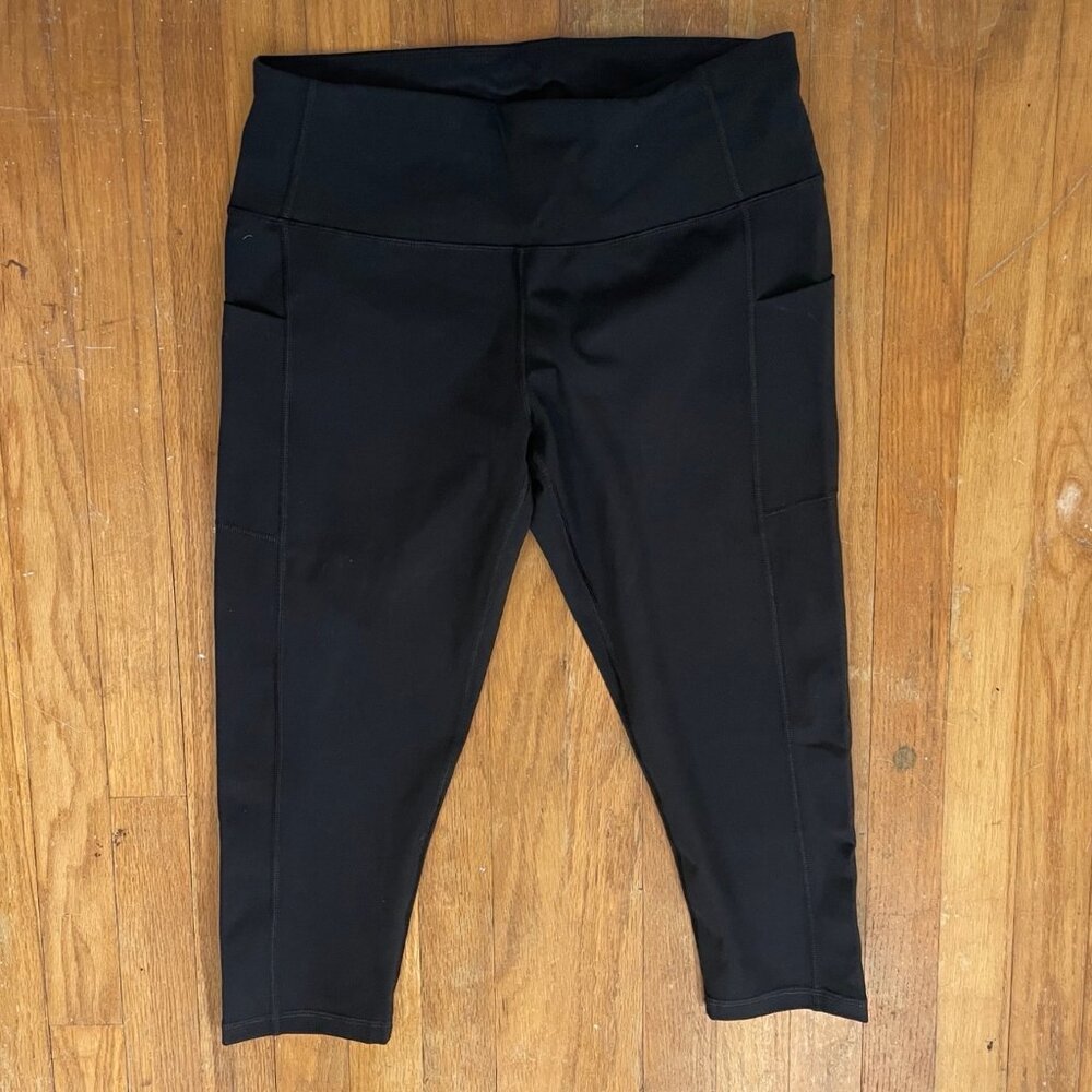 EWEDOO Leggings NWT Black Stretch Size XL Basic Pull On Stretch Athleisure